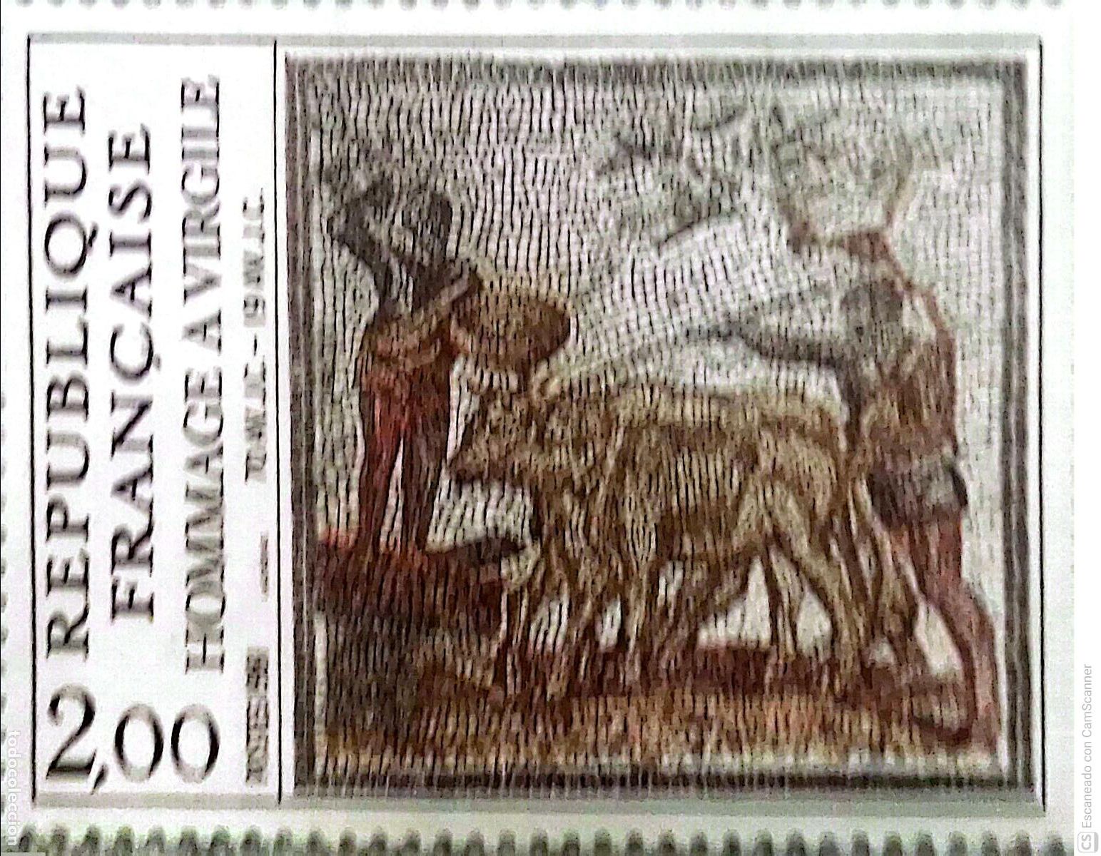 Stamps: Francia. 2174 Homenaje a Virgilio. 1981. ﻿Sellos nuevos y numeraci&oacute;n Yvert.