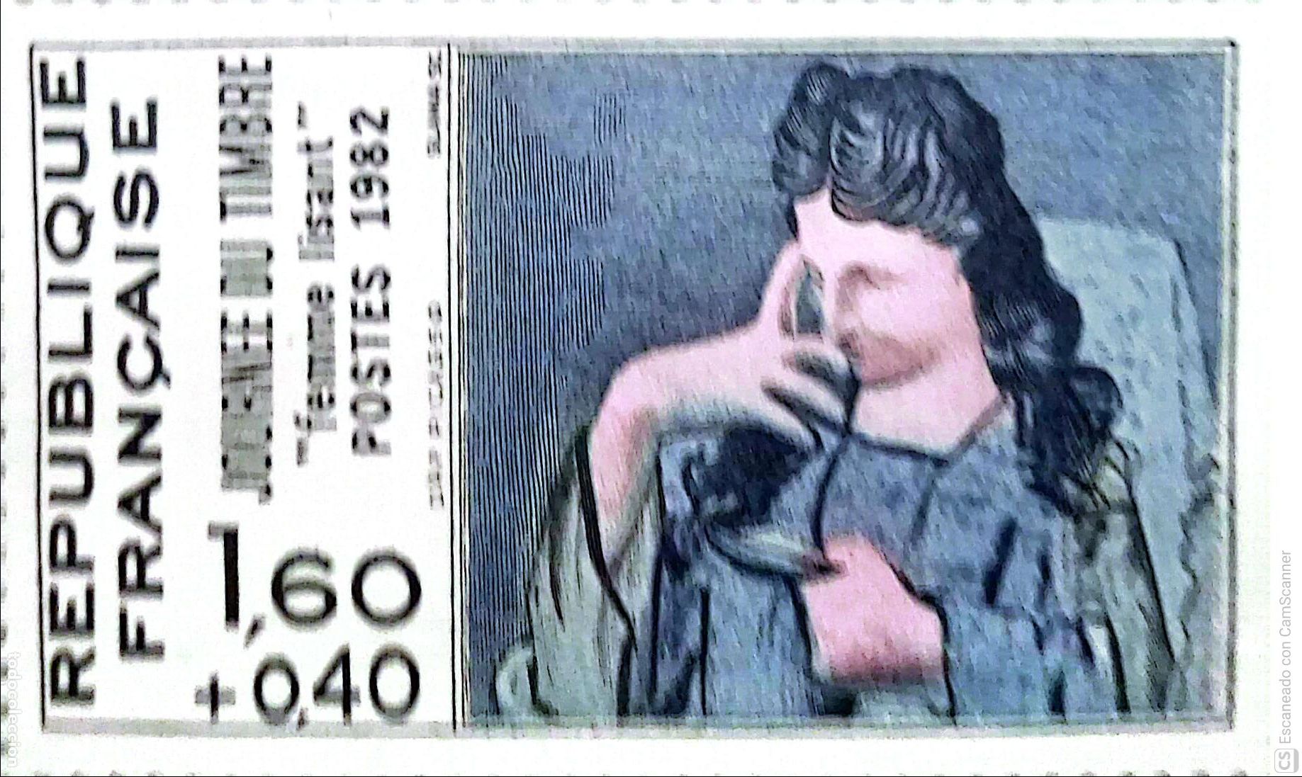 Sellos: Francia. 2205 Picasso: Mujer leyendo. 1982. ﻿Sellos nuevos y numeraci&oacute;n Yvert.