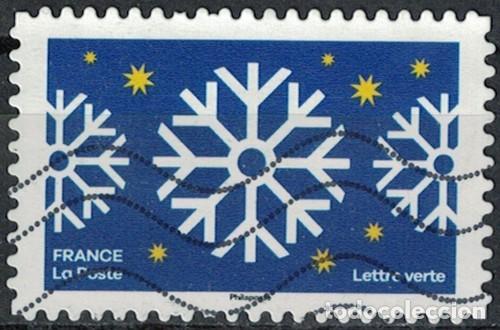 Briefmarken: Francia 2025 Oblit&eacute;r&eacute; Used Des F&ecirc;tes Hautes en Couleurs Flocons de Neige Y&T FR 2648