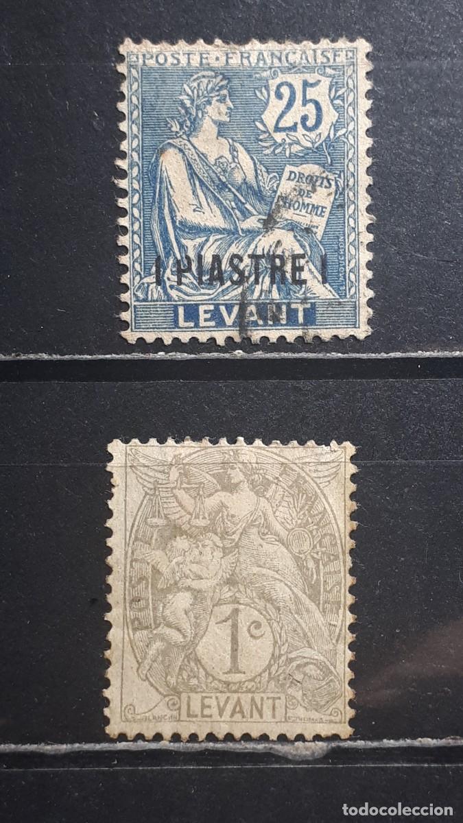 Sellos: LEVANTE FRANC&Eacute;S. A&Ntilde;O 1902-20. &deg;. YVERT 9, 17