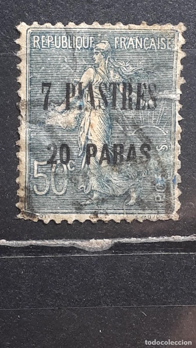 Sellos: LEVANTE FRANC&Eacute;S. A&Ntilde;O 1906. &deg;. YVERT 34