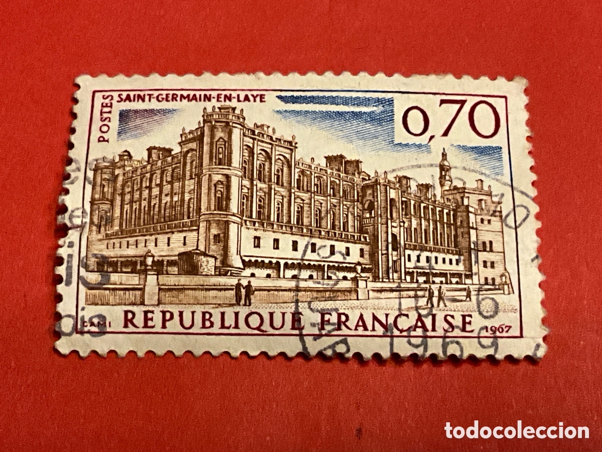 Sellos: Francia 1967 - Yvert 1501 - Castillo de Saint-Germain-en-Laye Matasellado
