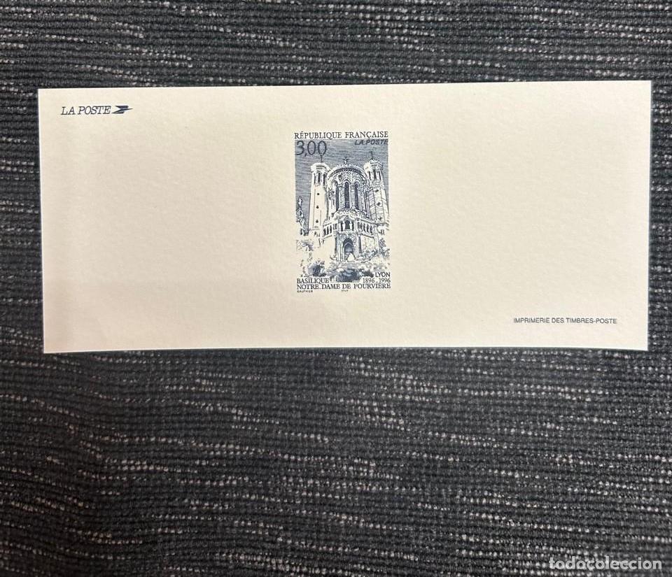 Sellos: O) 1996 FRANCE, PROOF, NOTRE DAME DE FOURVIERE BASILICA, LYON, SCT 2540, HERITAGE - ARCHITECTURE, M