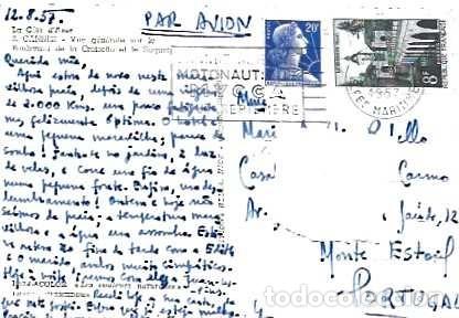 Sellos: Francia y Marcofilia, Cannes, Panorama del Boulevard de la Croisette, Monte Estoril (2)