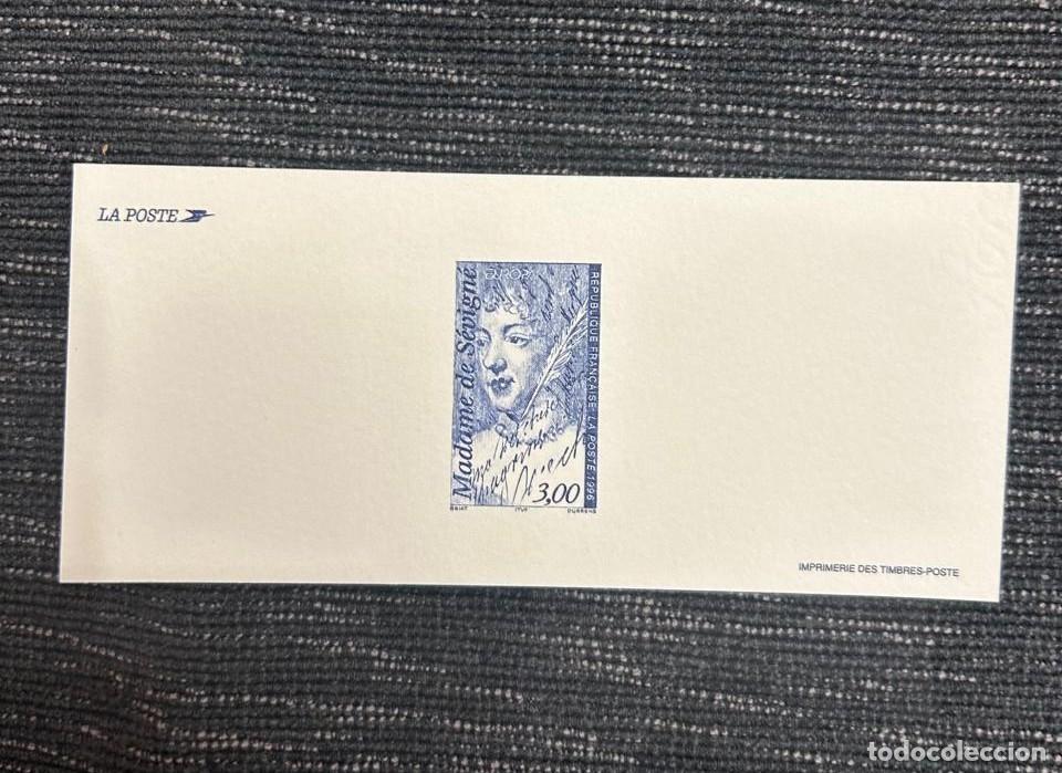 Sellos: O) 1996 FRANCE, PROOF, EUROPA, MADAME MARIE DE SEVIGNE - WRITER, SCT 2521, MNH
