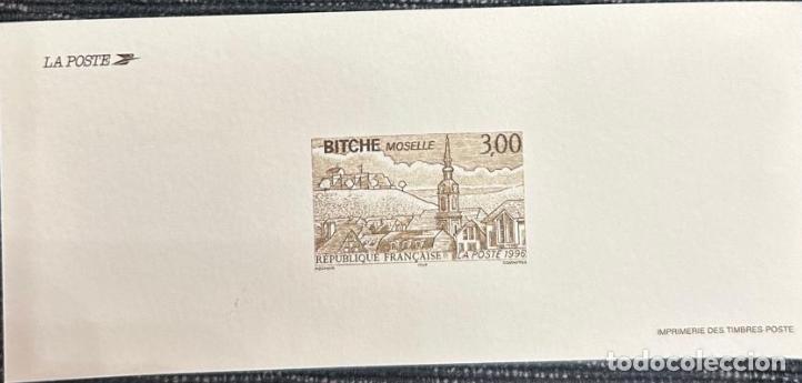 Sellos: TS.)1996, FRANCE, FIRST DAY COVER, FEATURING A PRE-PRINTED STAMP DEPICTING THE TOWN OF BITCHE (MOSEL