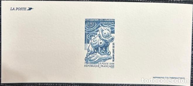 Sellos: TS.)1996, FRANCE, OFFICIAL PHILATELIC DOCUMENT, PRE-PRINTED, FEATURING A STAMP DEPICTING AN ARCHEOLO