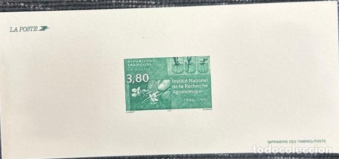 Sellos: TS.)1996, FRANCE, DELUXE PRINTED PROOF&mdash;A COMMEMORATIVE PRE-PRODUCTION PROOF OF A POSTAGE STAMP, FEAT