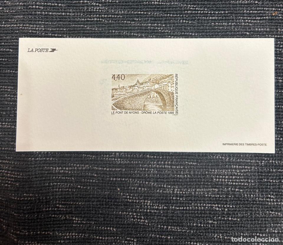 Sellos: O) 1995 FRANCE, PROOF, NYONS BRIDGE, DROME, SCT 2460, TOURISM, MNH