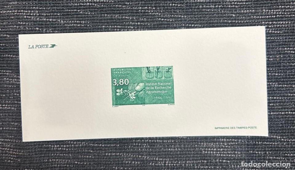 Sellos: O) 1996 FRANCE, PROOF, NATIONAL INSTITUTE OF AGRONOMY RESEARCH, SCT 2522, MNH