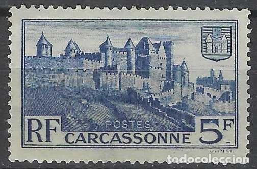 Sellos: FRANCIA 1938-39 - TURISMO, CARCASSONNE - MH*