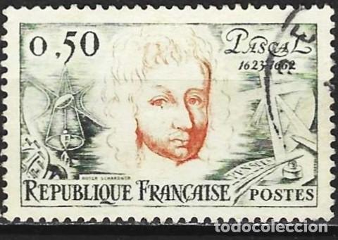 Sellos: Francia 1962 - Mi 1398 - YT 1344 - Blaise Pascal