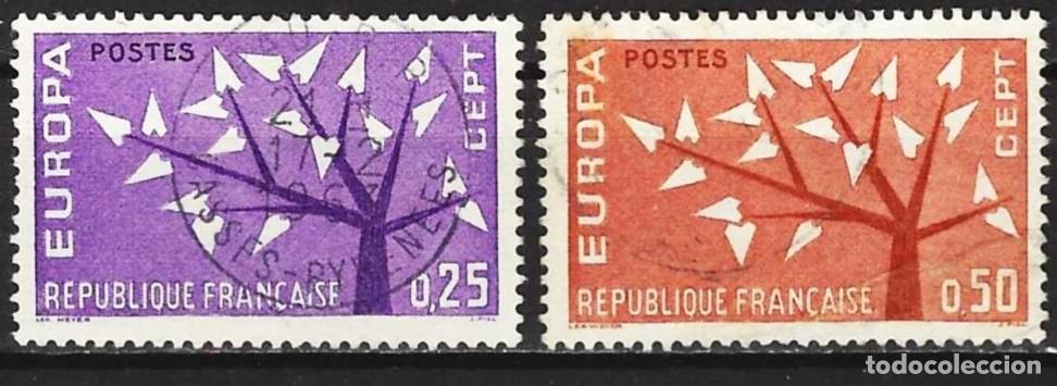 Sellos: Francia 1962 - Mi 1411 & 1412 - YT 1358 & 1359 - Europa CEPT