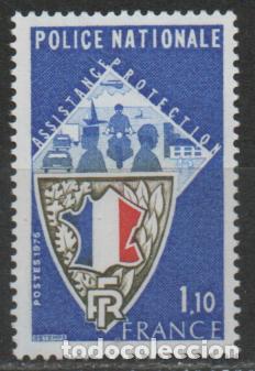 Sellos: FRANCIA IVERT N&ordm; 1907, 50 ANIVERSARIO DEL CUERPO NACIONAL DE POLICIA, NUEVO ** SERIE COMPLETA