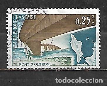 Sellos: 1966: Inauguraci&oacute;n del puente de Ol&eacute;ron (usado)