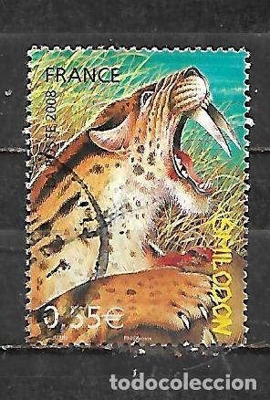 Sellos: 2008: Animales prehist&oacute;ricos - Smilodon (usado)