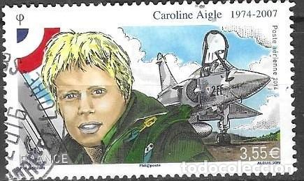 Sellos: SELLO USADO DE FRANCIA 2014, CORREO AEREO YT 78