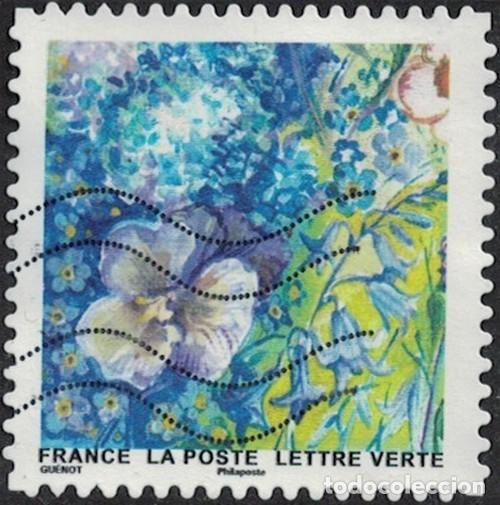 Sellos: Francia 2026 Oblit&eacute;r&eacute; Splendeur Florale 3 Violettes Myosotis et Niv&eacute;oles