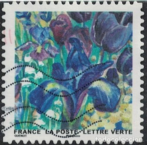 Sellos: Francia 2026 Oblit&eacute;r&eacute; Splendeur Florale 12 Iris et Muguet