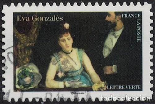 Sellos: France 2024 Oblit&eacute;r&eacute; Impressionnisme Mus&eacute;e d'Orsay Eva Gonzal&egrave;s Une loge aux italiens Y&T FR 2401 SU