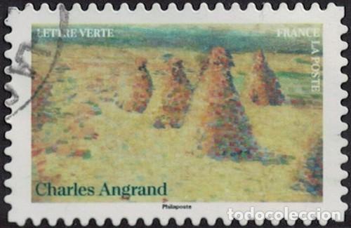 Sellos: Francia 2024 Oblit&eacute;r&eacute; Impressionnisme Mus&eacute;e d'Orsay Charles Angrand Les Villottes Y&T FR 2407 SU
