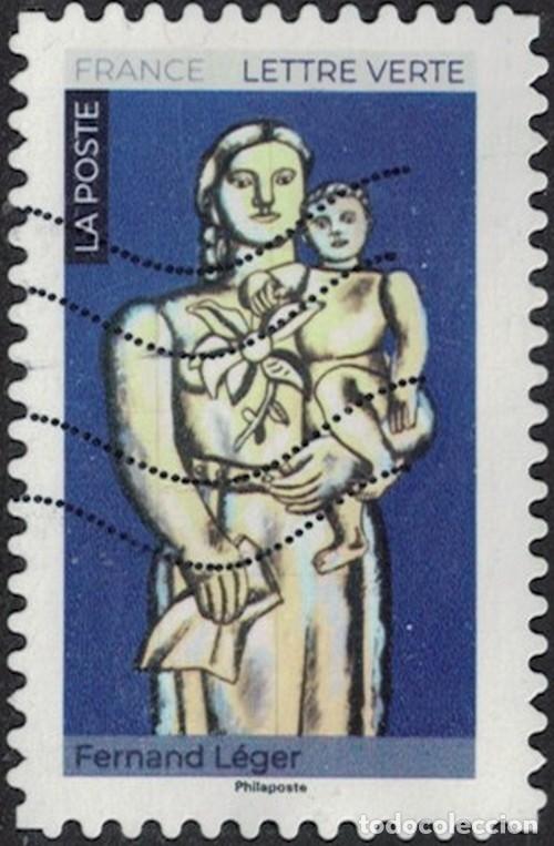 Sellos: Francia 2026 Oblit&eacute;r&eacute; Used Maman dans l'Art Femme et enfant de Fernand L&eacute;ger Y&T FR 2706