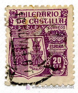 Sellos: MILENARIO DE CASTILLA 20 CTMOS. - Foto 1