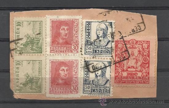 Sellos: RARO RECORTE DE FRONTAL DE PRIMER CENTENARIO - Foto 1
