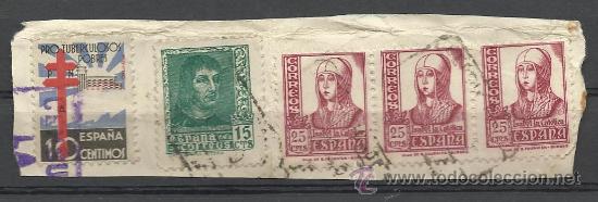 Sellos: BONITO RECORTE DE FRONTAL DE PRIMER CENTENARIO - Foto 1