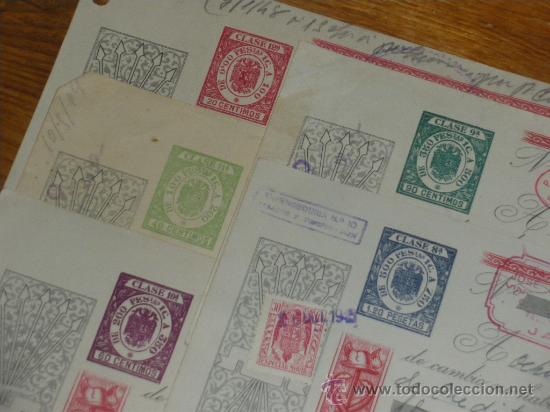 Sellos: TIMBRES PARA EFECTOS DE COMERCIO, 5 CLASES. ASTERISCO. EN SOPORTE. - Foto 1