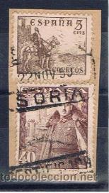 Sellos: FECHADOR 1950 SORIA - Foto 1
