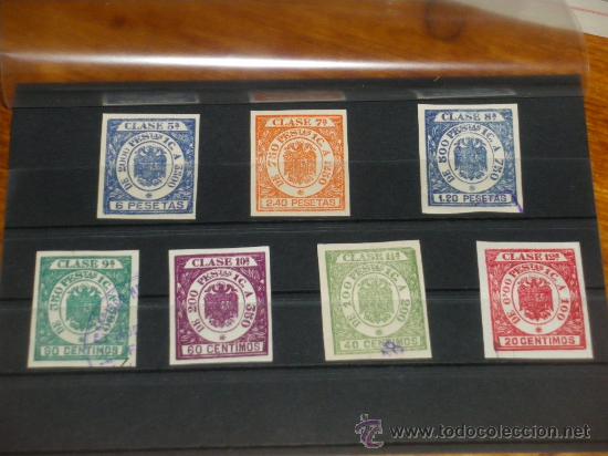 Sellos: FISCALES PARA EFECTOS DE COMERCIO. 7 VALORES, ASTERISCO. TIMBRES. - Foto 1