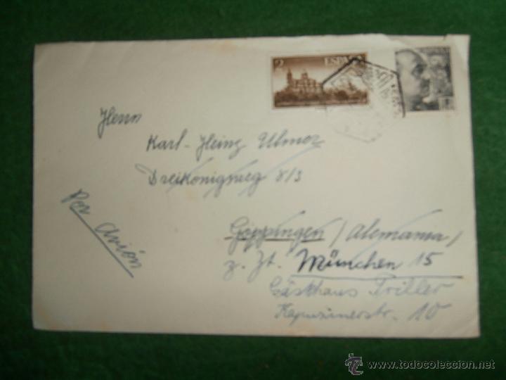 Sellos: circulada 1953 de valencia  a munich - Foto 1