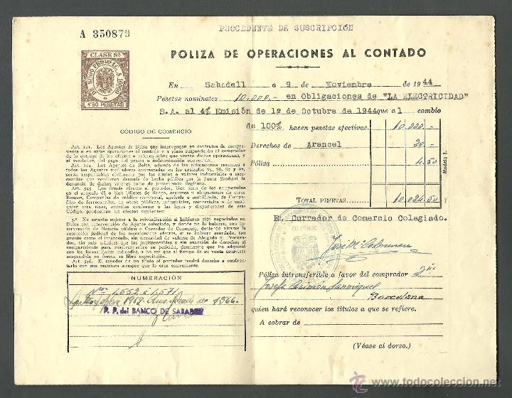 L9 8 Fiscal Clase ª De 4 50 Pesetas En Poliza Comprar Sellos Usados Franco Estado Espanol En Todocoleccion