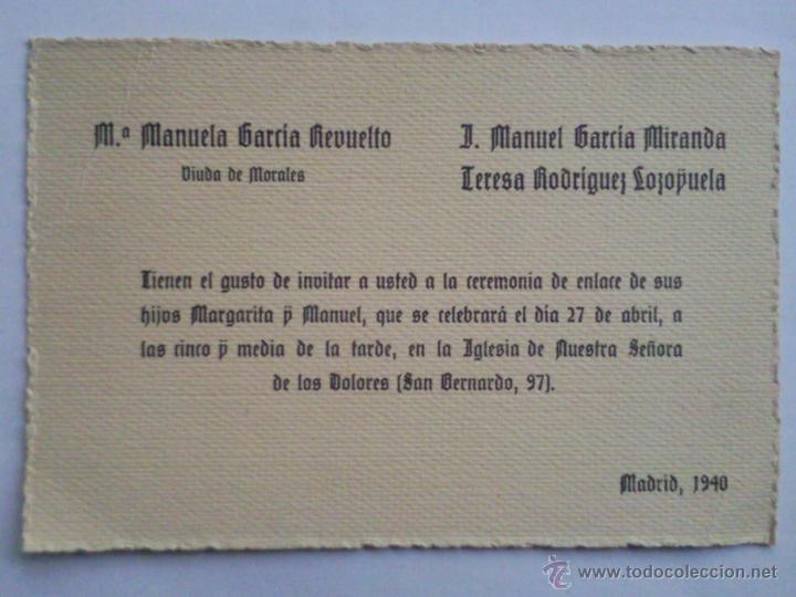 Sellos: SOBRE CON INVITACION DE BODA - Foto 2