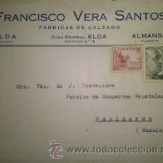 Sellos: FABRICA DE CALZADO DE FRANCISCO VERA SANTOS DE ELDA ALICANTE . Lote 49275290