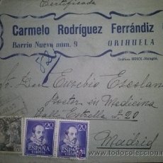 Sellos: CARMELO RODRIGUEZ FERRANDIZ TALLER DE ARTESANIA Y TELAS PARA CEDAZOS ORIHUELA ALICANTE . Lote 49275318