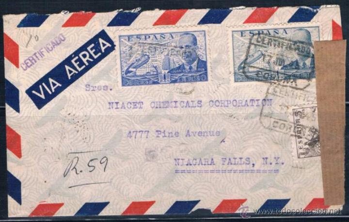 Sellos: 1945.- LA CORU&Ntilde;A A USA - Foto 1