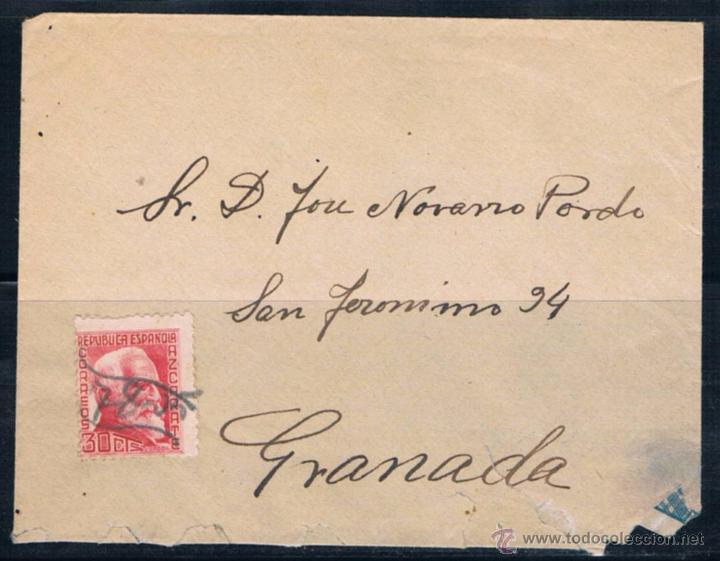 Sellos: 1936.- CARTA A GRANADA - Foto 1