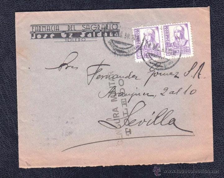 Sellos: 1939.- TOLEDO A SEVILLA - Foto 1