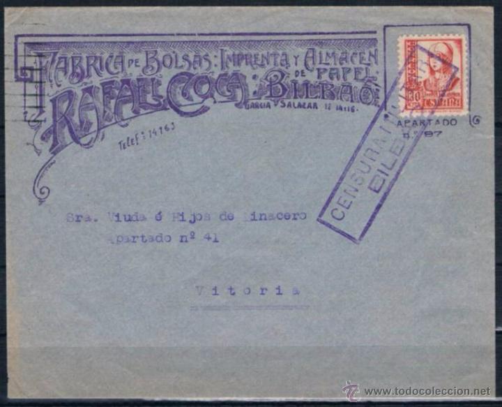 Sellos: 1937.- BILBAO A VITORIA - Foto 1