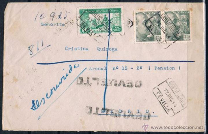Sellos: 1.944.- SEVILLA A MADRID - Foto 1
