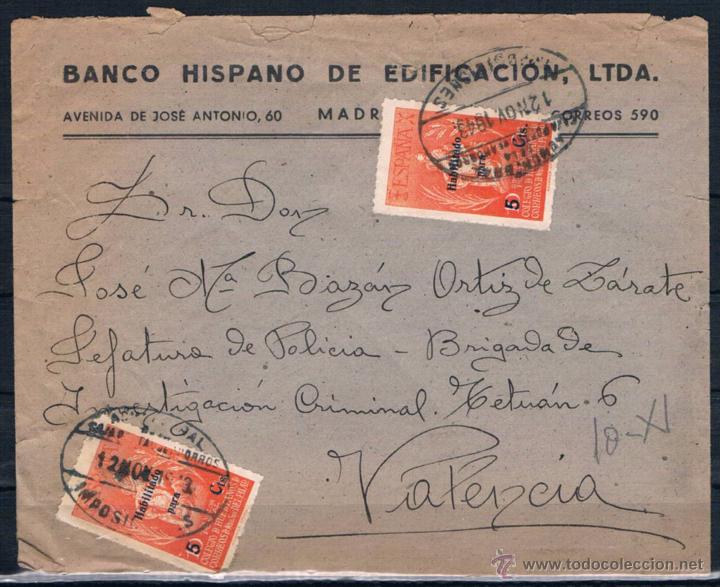Sellos: 1943.- MADRID A VALENCIA - Foto 1