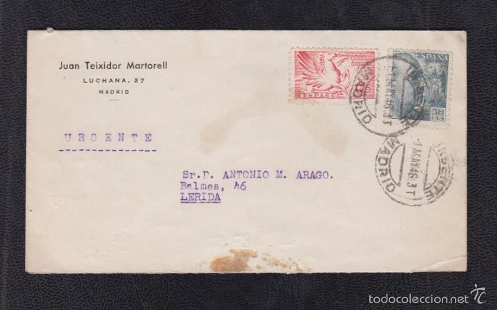 Sellos: 1946.- MADRID A LERIDA - Foto 1