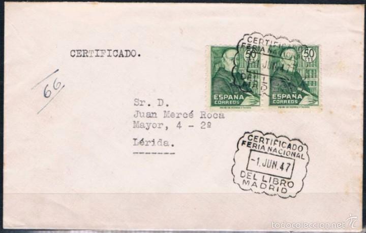 Sellos: 1947.- MADRID A L&Eacute;RIDA - Foto 1