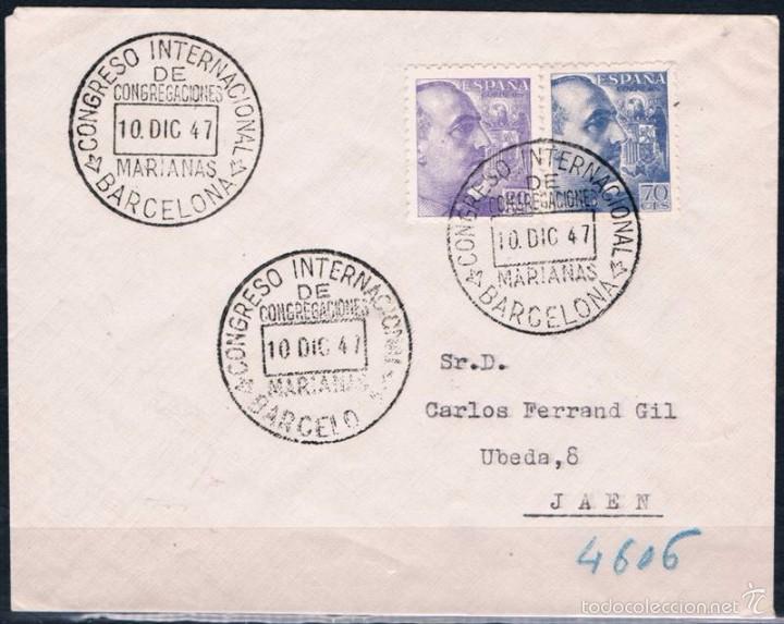 Sellos: 1947.-  BARCELONA A JA&Eacute;N - Foto 1