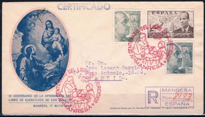 Sellos: 1948.-   MANRESA A MADRID - Foto 1