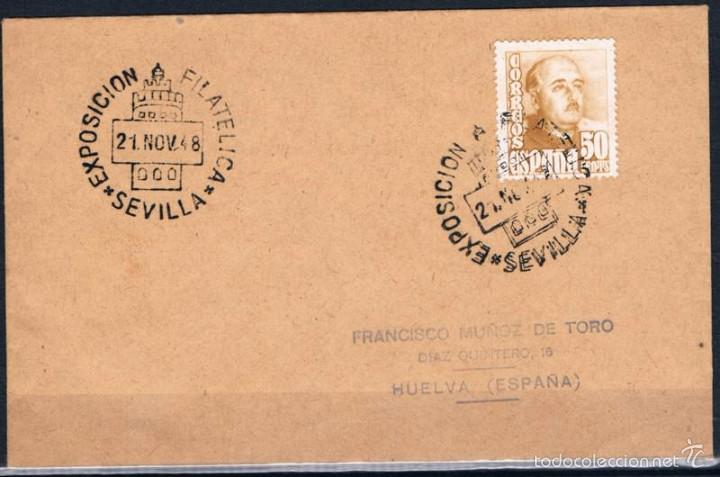 Sellos: 1948.- SEVILLA A HUELVA - Foto 1