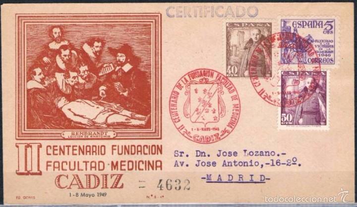 Sellos: 1949.- C&Aacute;DIZ A MADRID - Foto 1