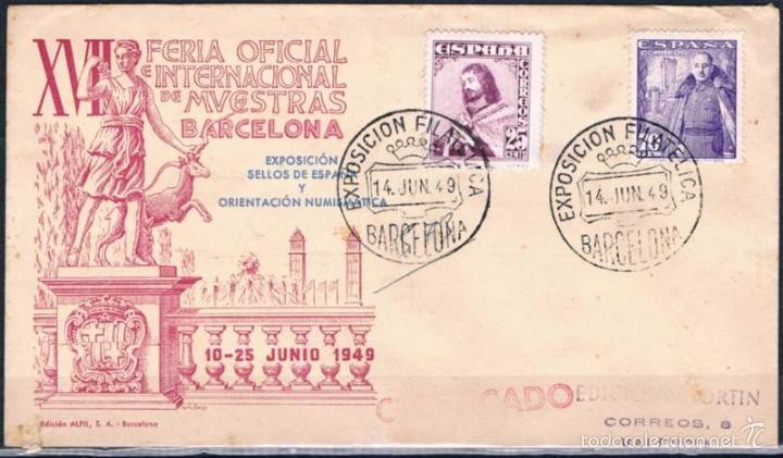 Sellos: 1949.- BARCELONA A VALENCIA - Foto 1